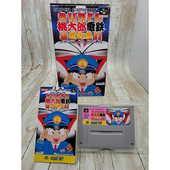 Super Momotarou Dentetsu DX Nintendo Super Famicom SHVC-AH6J-JPN Box US Seller - Picture 3 of 7